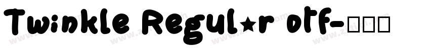 Twinkle Regular otf字体转换